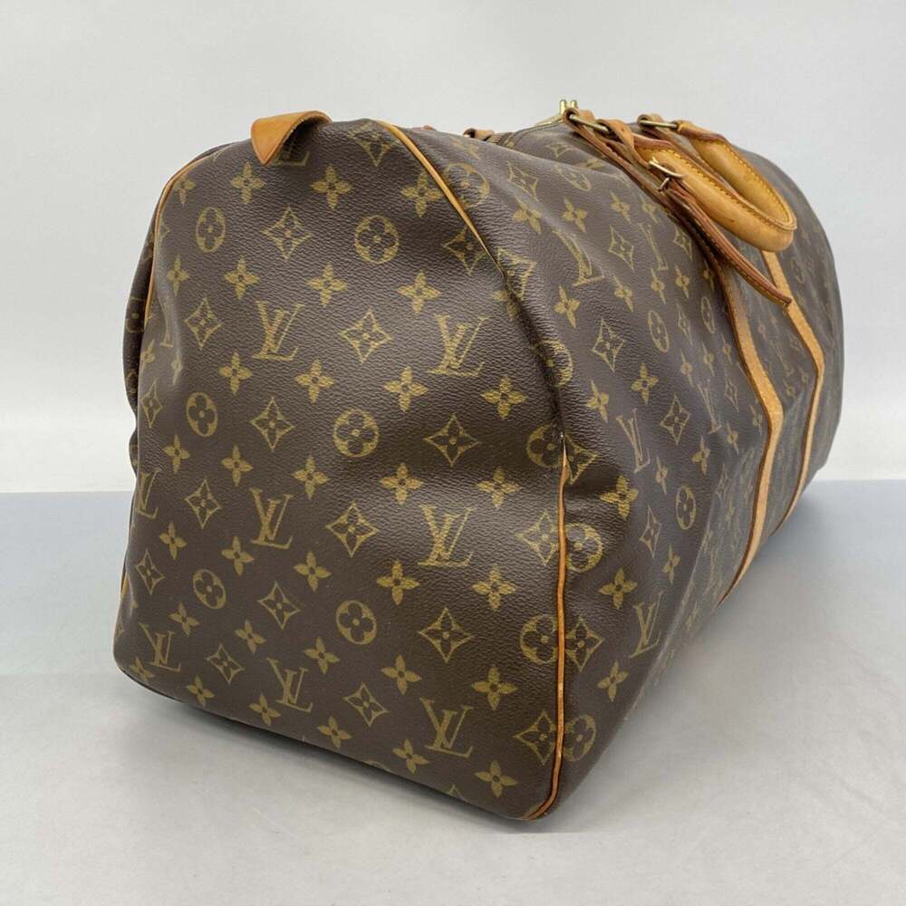 LOUIS VUITTON Brown Monogram Keepall 55 Boston Bag - Picture 2 of 11